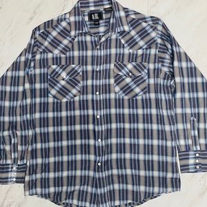 Men’s Rock Creek Ranch Vintage Western Shirt-XL